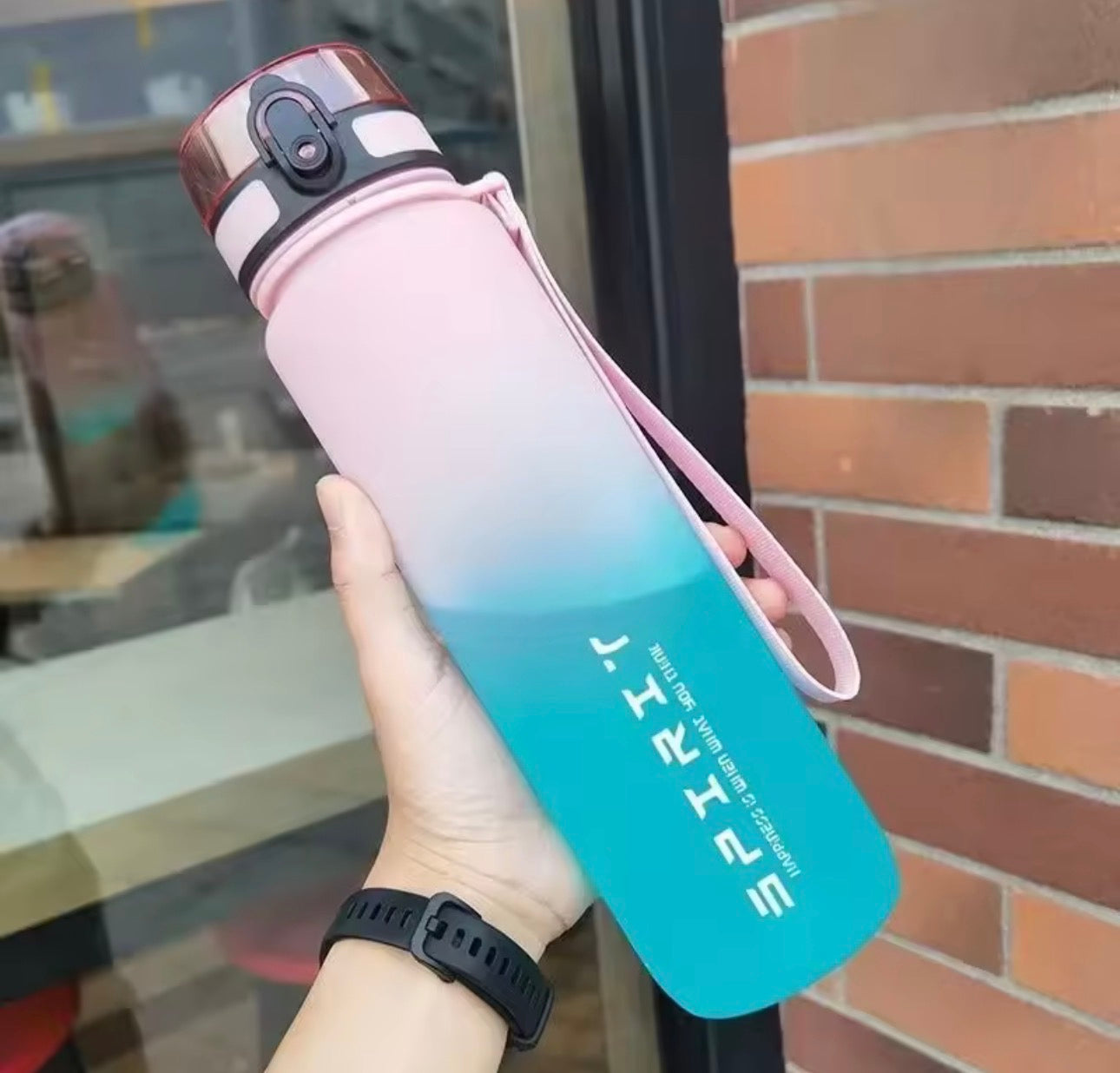 Motivational Water Bottle with Time Marker