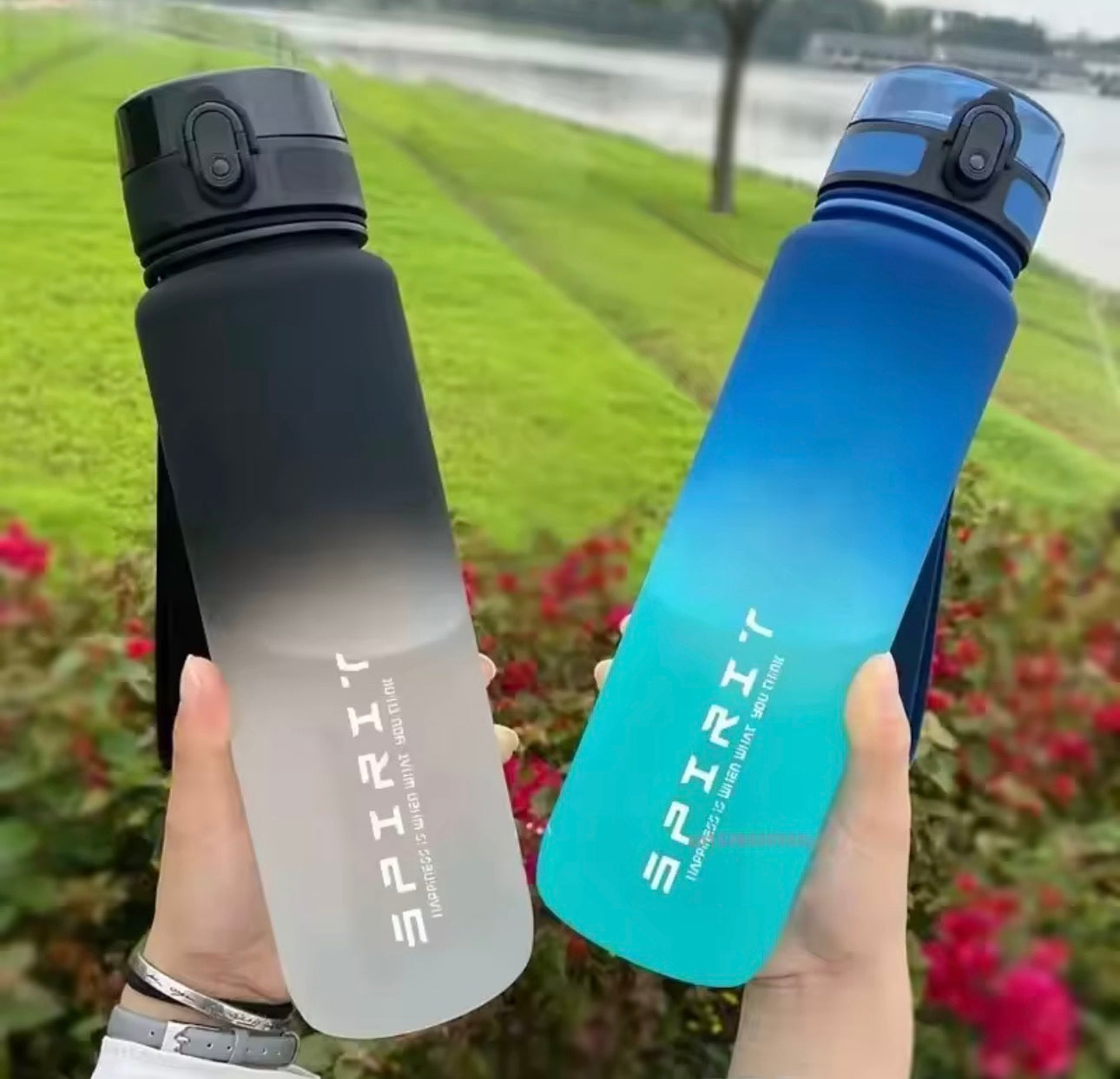 Motivational Water Bottle with Time Marker