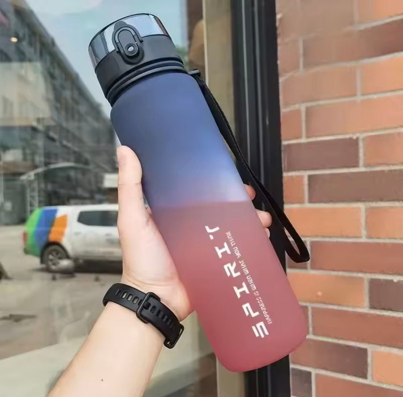 Motivational Water Bottle with Time Marker